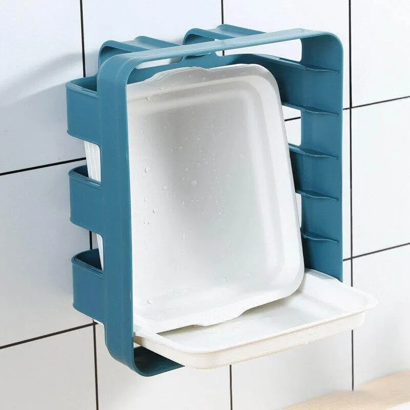 Wall-Mounted Space Saving Kitchen Organizer