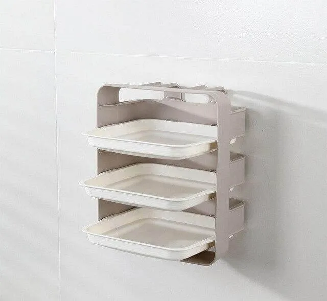 Wall-Mounted Space Saving Kitchen Organizer