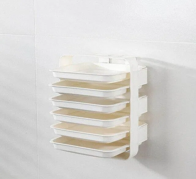 Wall-Mounted Space Saving Kitchen Organizer