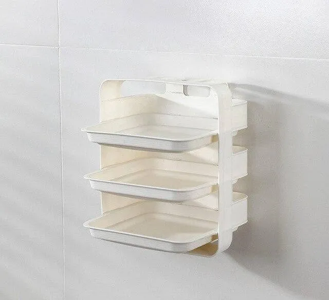 Wall-Mounted Space Saving Kitchen Organizer