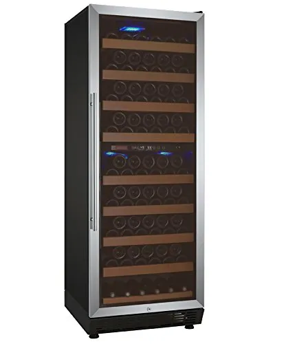 Wine Refrigerator, 99 Bottle, Stainless Steel Quiet and Energy Efficient