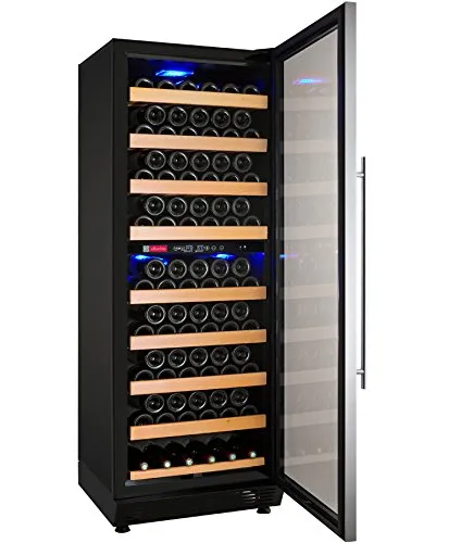 Wine Refrigerator, 99 Bottle, Stainless Steel Quiet and Energy Efficient