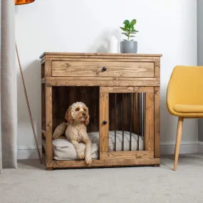 Wooden Sliding Door Broadsand Dog Crate with Drawer